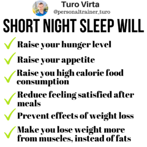 How sleep affects weight loss